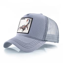Streetwear Trucker Caps With Scorpion Patch Men's Snapback Hip Hop Baseball Cap For Women Four Seasons Fashion Casquette Hats