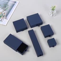 12pcs Drawer Jewelry Box Ring Necklace Box Black Earring Bracelet Jewelry Organizer Packing Display Jewelry Boxes and Packaging