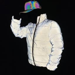 New 2026 Reflective Jacket Men Winter Warm Cotton-Padded Coat Harajuku Street Hip Hop Jackets Night Reflect Light Parka