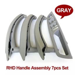 RHD Right Hand Driver Interior Door Armrest Leather Pull Handle Full Set For BMW X5 X6 E70 E71 E72 2007-2014