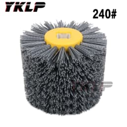 1 pcs 120*100*20mm Nylon Abrasive Wire Drum Polishing Wheel Electric Brush for Woodworking Metalworking Grit 80/120/180/240/320