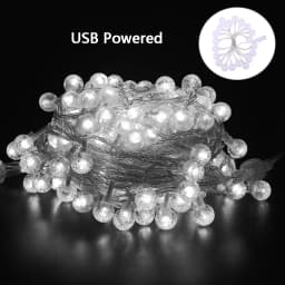 3M 6M 11M Crystal ball LED String Fairy Lights USB/Battery Powered Waterproof Holiday Garland Lights For Outdoor Christmas