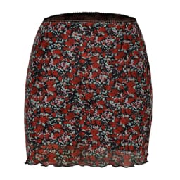 Women's Skirt Floral Print Mesh Double Layer High-waisted Mini Skirts 2025 New Summer Streetwear Club Boydcon Vintage Y2K Skirt