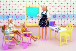 for 30cm doll kitchen dollhouse Furniture kitchen table refrigerator set girl toy for 30cm accessories house