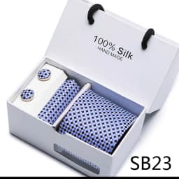Brand 100% Silk Ties Gift box Office Men Classic Party Wedding striped 7.5cm Silk Wedding Floral Tie Necktie Handkerchief Set
