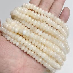 High Quality Natural Stone Bead Rondelle Shape Loose Spacer Abacus Quartz Beads For Handmade Jewelry Bracelet Necklace DIY