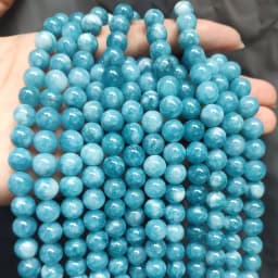 Natural Stone Beads 4 6 8 10mm Turuoqises Lava Amazonite Agates Amethysts Round Beads for Jewelry Making DIY Handmad Bracelet