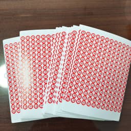 380pcs 5mm Screw Hole Driver Forbidden Do Not Enter Sign Eggshell Brittle Paper Sticker Open Tamper Warning Warranty Void Label