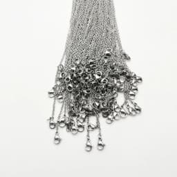 100pc 2MM jewelry stainless steel cords chain good Necklace lanyard pendant clasp lobster clasp 45cm 50cm fashion Wholesale