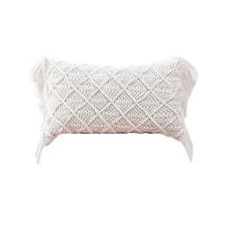 Cushion Covers 100% Cotton Linen Macrame Hand-woven Thread Pillow Covers Geometry Bohemia Style Pillowcase Home Decor 45x45cm