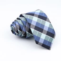 New Jacquard Plaid 6cm Neck Tie For Men Classic Check Ties Polyester Mens Necktie For Wedding Business Suit Neckwear Accessories
