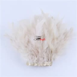 Fluffy Marabou Turkey Feathers Trims DIY Needlework Plumes On Ribbon Wedding Dress Accessories Decorative Feathers For Crafts