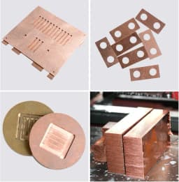 Copper Heatsink 40*40*1mm/3mm/5mm Computer PC Laptop Notebook Heat Conduction Cooling Plate Block Board Sheet