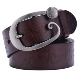 Wide belts for women 2020 100% genuine leather high quality fashion designer ceinture femme luxury cinturones mujer strap flower