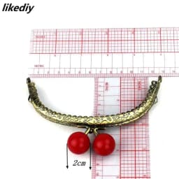 1 Piece 12.5 CM Antique Bronze Arc-shaped Candy Head Metal Purse Frame Kiss Clasp DIY Bag Accessories