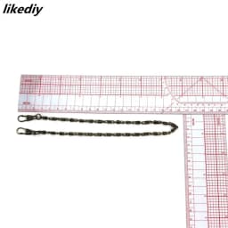 1 Piece About Length 40 CM Width 0.3cm Replacement Metal Twisted Short Paragraph Purse Chain For DIY Wallet Accessory