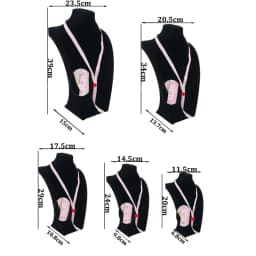 Top PU White Mannequin Shelf Necklace Pendant Chain Jewelry Display Stand Holder Decorate Bracelet Jewelry Rack Show