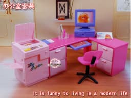 for 30cm doll kitchen dollhouse Furniture kitchen table refrigerator set girl toy for 30cm accessories house