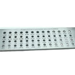 Tungsten Carbide Wire Drawplate 52 Holes Round Shape 0.26-4.10mm Jewellers Draw Plate