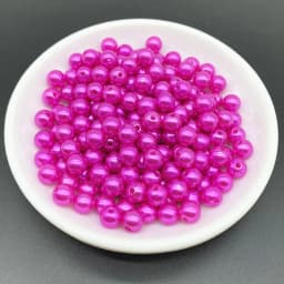 4 6 8 10mm Imitation Pearl Acrylic Beads Loose Spacer Round Bead Necklace Bracelet Pendant Earrings Jewelry Making DIY #Ro