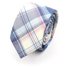 Men's Check Stripe 6cm Tie 100% Cotton Neckties Gift For Man Plaid Series Wedding Party Gift Accessories Women's Anime Tie