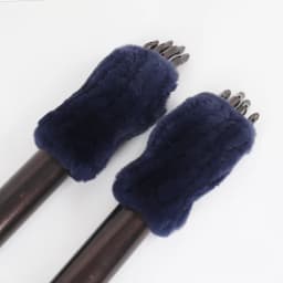 New Women 100% Real Genuine Knitted Rex Rabbit Fur Mittens Winter Warm Lady Real Fur Fingerless Gloves Handmade Knit Fur Mitten