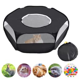 Portable Pet Tent Breathable Pet Cage Tent Small Animal Play Pen Indoor For Bunny/ Ferret/ Chinchilla/ Cat
