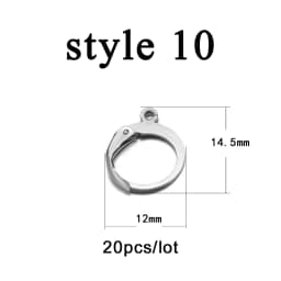 20-50pcs Gold Stainless Steel Hypoallergenic Earring Hooks Fish Earwire Earrings Clasps Earring Wires For Jewelry Maki