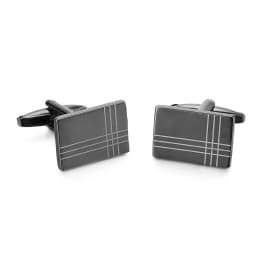 High quality metal Cufflinks Hand carved laser smooth Cuff-links Golden Silvery Black cuff button  Successful men's jewelry gift