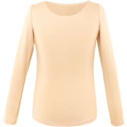 Nude Ballet Underwear Kid Dance Gymnastics Clothes Long Sleeve Top Shirts Soft Microfiber Body Shaping Warmer Elastic Bodysuit