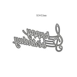 2022 New Arrival Metal Happy Birthday Phrase Word Letter Cutting Dies for Scrapbooking Greeting Card Making Stencils Paper Craft