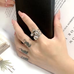 New Design Stainless Steel Round Bead Rings for Women Wedding Jewelry Party Gift