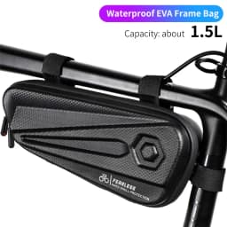 WEST BIKING Waterproof Bicycle Frame Bag EVA Hard Shell Tools Storage Panniers MTB Road Bike Bag Top Tube Cycling Accessories