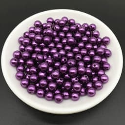 4 6 8 10mm Imitation Pearl Acrylic Beads Loose Spacer Round Bead Necklace Bracelet Pendant Earrings Jewelry Making DIY #Ro