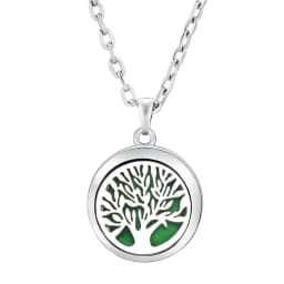 Fashion Aromatherapy Diffuser Star Moon Necklace Stainless Steel High Quality Heart-Shaped Essential Oil Lockets Pendant Jewelry
