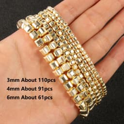9K Gold Color Hematite Square Heart Round Shape Natural Beads Loose Stone Beads For Jewelry Making DIY Bracelet Necklace 15inch
