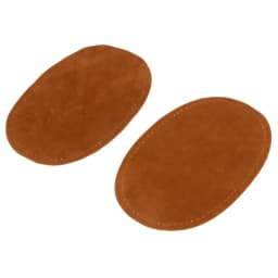 4pcs Oval Suede Cowhide Elbow Knee Velvet Patch Iron On Patches for Sweater Repair Clothing Bag Jeans Garment Sewing Accessories