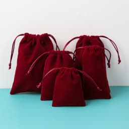 Jewelry Drawstring Velvet Bag Box Packaging Gift Pouches Earrings Ring Necklace Jewelry Candy Cotton Flannel Bag Can Custom