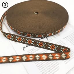 5 Yards 0.78 Inch 20MM Hundreds Styles Geometric Woven Jacquard Embroidered Ribbons DIY Apparel Wrapping Trim Sewing Accessories