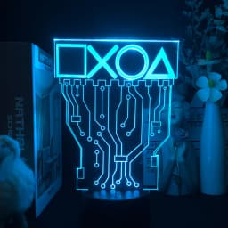 Gaming Room Decor Fancy Lighting Luces Habitacion Game Over Setup Chambre Decoration Luz LED Lamp RGB Gamer Night Light Gift