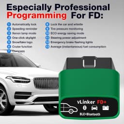 Vgate VLinker FD+ BT4.0/ FD BT3.0 V2.2 for Ford Forscan OBD2 Scanner Car Diagnostic Tools Auto Scanner J2534 PK V1.5 ELM 327