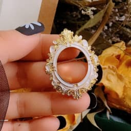 Exquisite Retro Palace Photo Frame Brooch David Art Women Party Clothing Accessories Pins Brooches