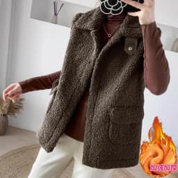 Faux Lamb Wool Thick Velvet Thickened Vest Jacket Female 2026 Autumn Winter Ladies Korean Outwear Waistcoat Vest Tops Women Warm