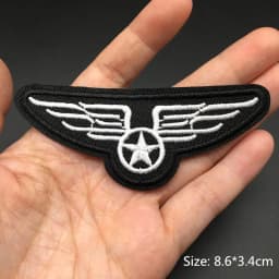 Black Punk Badges Jacket Patch Embroidered Iron Patches For Clothing Sew On Sticker DIY Appliques Decoration Rock Band