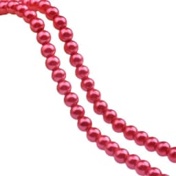 Wholesale OlingArt 4 6 8 10 12 14mm round Red multicolor Glass imitation pearl DIY Earrings Bracelet necklace jewelry making