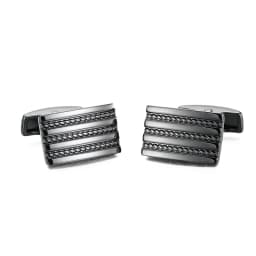 High quality metal Cufflinks Hand carved laser smooth Cuff-links Golden Silvery Black cuff button  Successful men's jewelry gift