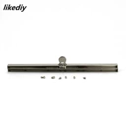 1 Piece 19 CM Silver Length Polished Metal Purse Frame Wallet Sewing Accessory
