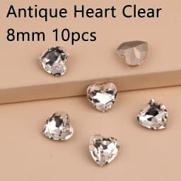 Different Shapes Super Clear 10PCS Rhinestones Glass DIY Accessories Crafts Crystal Jewels Beads For Nail Art Garment Decoration