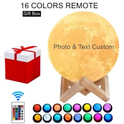 Dropship Photo/Text Custom Moon Lamp Night Light 3D Print Rechargeable Personalized Timing Moon Light Gift for Kids,Girlfriend