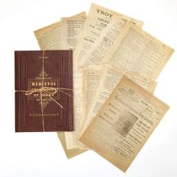 10pcs/pack Large Size Medieval Vintage material Paper Dairy DIY Scrapbooking Album Decoration Paper Office Supplies